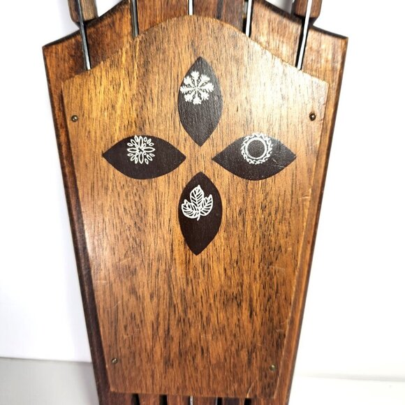 Wooden Wall Mounted Knife Holder with Knives Mid Century Imperial Vintage 60s - Picture 3 of 11